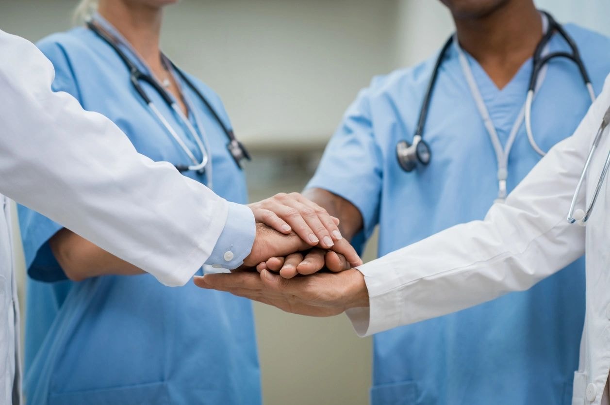 Medical billing team in a professional office